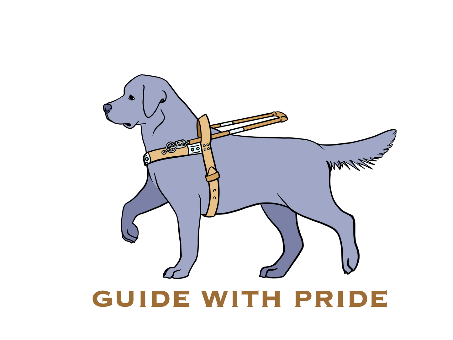 "Guide With Pride" Labrador Retriever Guide Dog Magnet